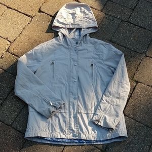 Very light Gray rain coat